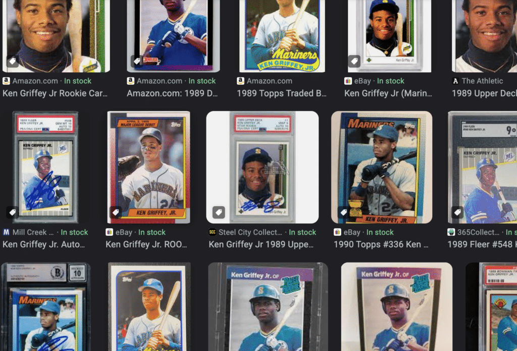 best ken griffey jr rookie card