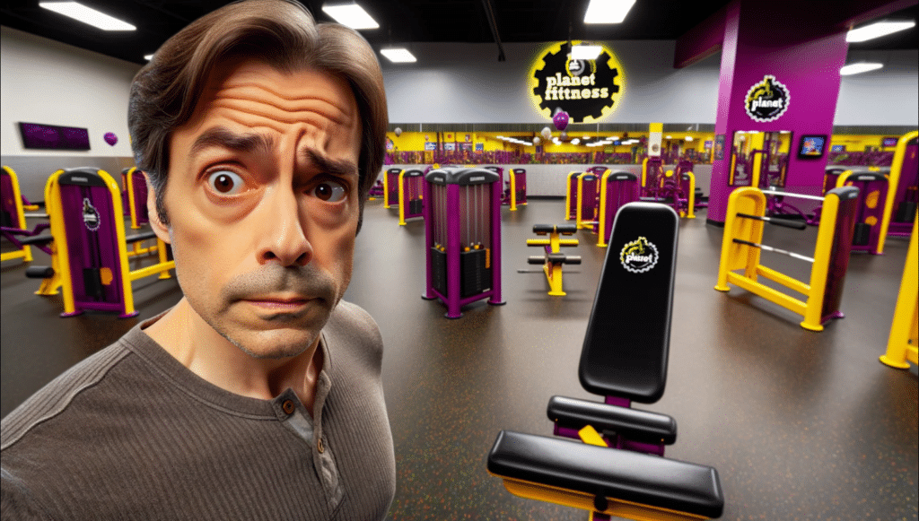 beginner at the gym
